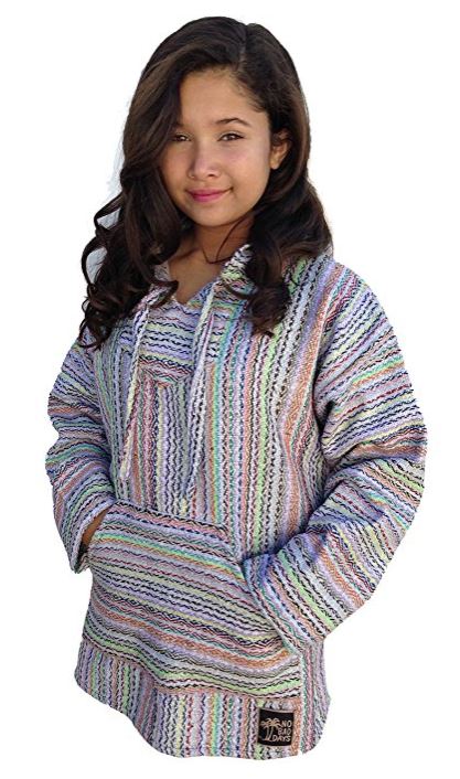 No Bad Days Baja Hoodie Cream Rainbow Mini Diamond